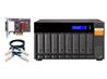 Unité d^extension JBOD QNAP TL-D800S de 8 baies pour NAS (TL-D800S-US) - avec carte hôte PCIe SATA QXP-800eS-A1164 et 2 câbl...