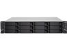 QNAP 2U 12-Bay QTS hero NAS, AMD Ryzen 5 3700X 8-core/16-thread 3.4 GHz processor, 128GB DDR4 RAM (max 128GB RAM), 12x 2.5/3.5 