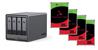 UGREEN DXP4800 Plus 4-Bay NAS (Diskless) + 4x Seagate IronWolf Pro 28TB 512MB Cache Internal Desktop HDD SATA