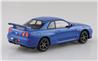 Aoshima 1/32 SNAP KIT #11-A Nissan R34 Skyline GT-R (Bayside Blue)