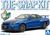 Aoshima 1/32 SNAP KIT #11-A Nissan R34 Skyline GT-R (Bayside Blue)