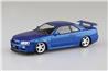 Aoshima 1/32 SNAP KIT Nissan R34 Skyline GT-R Custom Wheel (Blue)