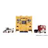 Hasbro Takara Tomy Transformers Dramatic Capture Series DCS-2 Autobot Headquarters Jazz, Mainframe, and Optimus Prime Set Actio