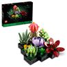 LEGO Icons Ensemble de plantes succulentes et de fleurs pour adultes,