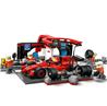 LEGO City L’arrêt au stand et les mécaniciens de F1 avec la voiture Fe