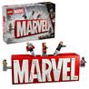 LEGO Marvel: MARVEL Logo & Minifigures Building Toy 76313