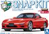 Aoshima 1/32 SNAP KIT #04-VR, Mazda Efini FD3S RX-7 (Vintage Red) Model Kit | No Glue Needed | Snap by Hand