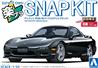 Aoshima 1/32 SNAP KIT #04-BB, Mazda Efini FD3S RX-7 (Brilliant Black) Model Kit | No Glue Needed | Snap by Hand