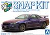 Aoshima 1/32 SNAP KIT Nissan R34 Skyline GT-R (Midnight Purple III)