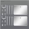 BANDAI Hobby Action Base 6 1/144 [CLEAR COLOR] Mirror Stickers Set