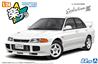 Aoshima SNAP KIT Nissan CE9A LANCER GSR Evolution Ⅲ 1995 Scotia White