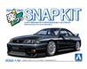 Aoshima 1/32 SNAP KIT Nissan R33 Skyline GT-R Custom Wheel (Black)