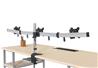 iCAN Aluminum Triple Monitor Mount With Clamp | Fit 17"-27" |