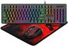 Redragon S107 3-in-1 Combo, 104 Key Gaming Keyboard, Black with Red