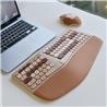 MOFii NOMI 2.4G Wireless Ergonomic Office Keyboard and  Mouse Combo Multicolor Brown(Open Box)
