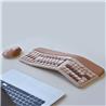 MOFii NOMI 2.4G Wireless Ergonomic Office Keyboard and  Mouse Combo Multicolor Brown(Open Box)
