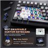 Yunzii B75 Wired RGB Black Gaming Keyboard Pre-lubed Tactile Switch(Open Box)