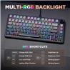 Yunzii B75 Wired RGB Black Gaming Keyboard Pre-lubed Tactile Switch(Open Box)