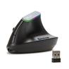 Delux M618DB Wireless Optical Ergonomic Mouse, RGB Light(Open Box)
