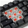 iCAN 60% Black Wired Mechanical RGB Gaming Keyboard, Linear Red Switch