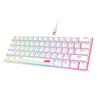 iCAN CX23UL White Wired Rainbow Gaming Keyboard, 61 Keys