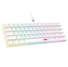 iCAN CX23UL White Wired Rainbow Gaming Keyboard, 61 Keys