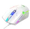 iCAN CM630U Wired White RGB Gaming Mouse, 7200 DPI, 6 Buttons(Open Box)