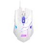 iCAN CM630U Wired White RGB Gaming Mouse, 7200 DPI, 6 Buttons(Open Box)