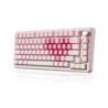 Yunzii B75 PRO Tri-Mode Pink + White 75% Knob Mechanical Keyboard