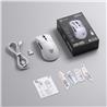 Souris de jeu sans fil tri-modale ONIKUMA DM01 blanche avec autocollan