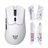 Souris de jeu sans fil tri-modale ONIKUMA DM01 blanche avec autocollan