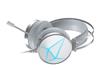 Casque antibruit blanc Dareu EH722X avec micro