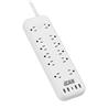 iCAN 12 prises 4 USB-A et 1 multiprise USB-C, cordon de 6 pieds
