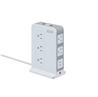 iCAN 11 Outlets 2 USB-A Tower Surge Protector with 5ft Cord