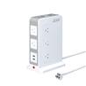 iCAN 11 Outlets 2 USB-A Tower Surge Protector with 5ft Cord
