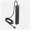 iCAN 6 Outlets  Surge Protector with 6ft Cord,Black