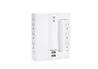 iCAN 6 Outlets 2 USB-A Rotatable Wall Tap Surge Protector,Black