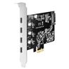 Carte PCI Express USB 3.1 Type C Maiwo KC019 avec quatre ports Type C