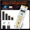 Convertisseur de carte d'extension NVMe PCIex4 Maiwo KT060A avec design RVB
