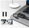 Maiwo K1696P2 USB3.2 Gen2 Type C to M.2 NVMe /M.2 SATA SSD Adapter with Cable, Black
