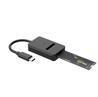 Maiwo K1696P2 USB3.2 Gen2 Type C to M.2 NVMe /M.2 SATA SSD Adapter with Cable, Black