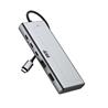 Boîtier iCan RSH-D06P USB C M.2 NVME/SSD avec fonctions HUB 6-en-1 10 Gbit/s(Open Box)