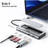 Boîtier iCan RSH-D06P USB C M.2 NVME/SSD avec fonctions HUB 6-en-1 10 Gbit/s(Open Box)