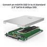 ICAN KT031B M.2 (NGFF) SATA SSD to SATA Adapter Enclosure