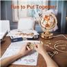 ROKR ST003 Luminous Globe 3D Wooden Puzzle