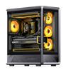 JONSBO - D401 Black ATX Gaming PC Case，Supports Dual 360 Water Cooling