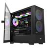 DarkFlash DK415M Mesh mATX PC Case, 2x ARGB Fans Included, Black