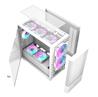 DarkFlash DK415M Mesh mATX PC Case, 2x ARGB Fans Included, White