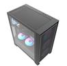 DarkFlash DRX70 Mesh ATX PC Case, 4x ARGB Fans Included, Black