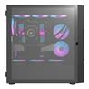 DarkFlash DK431 E-ATX PC Case, 4x ARGB Fans Included, Black